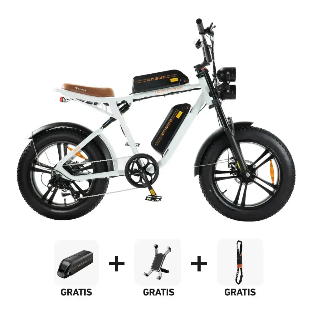 Combi-Deal! | ENGWE M20 - Dubbele Accu - Wit